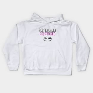 Perpetually gobsmacked. Kids Hoodie